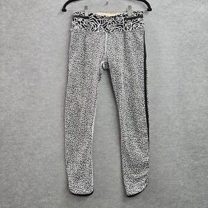 Lululemon Women Activewear Pants 6 Black Miss Mosaic Real Quick Tight